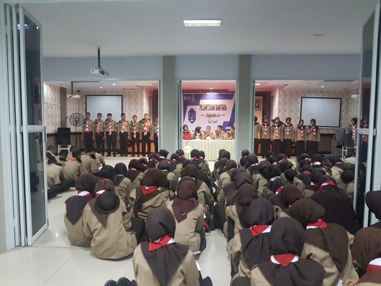 Kegiatan Pelantikan Bantara pramuka SMK SMAK Makassar, 20-21 Juli 2019